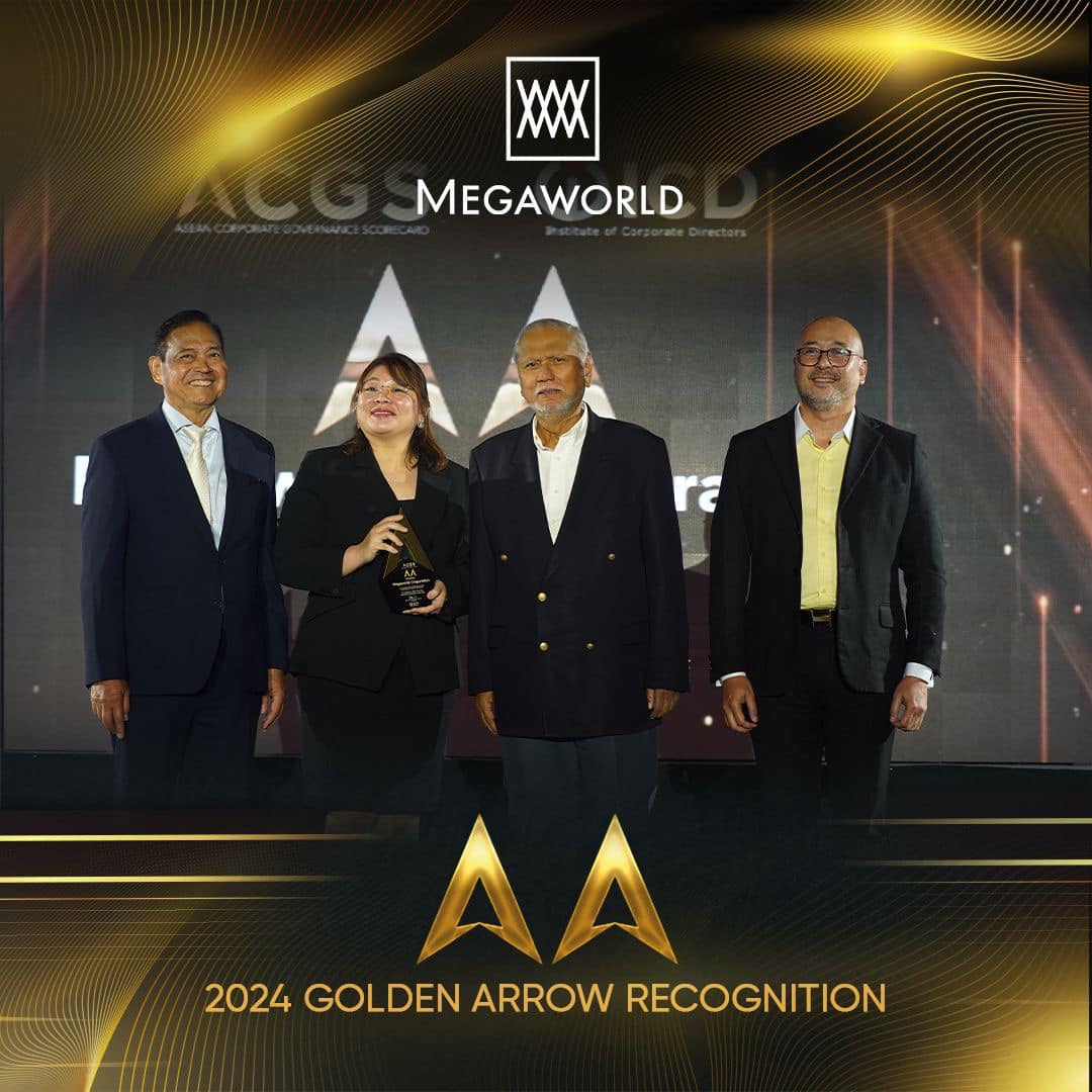 Megaworld Honored with Golden Arrow Recognition for 2024